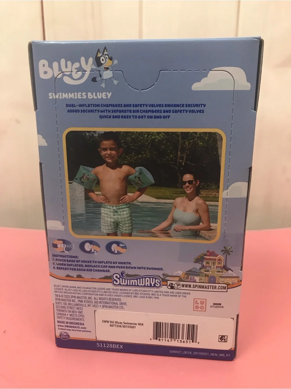 Bluey Kids Swim Shimmies Arm Floaties size 3-5 year olds